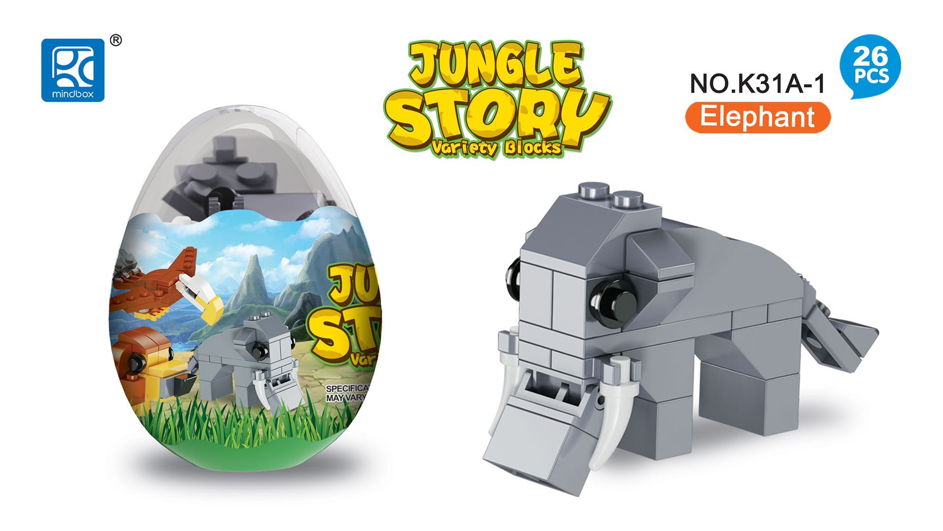 动物系列6款混装，可以合体，积木装蛋玩具，扭蛋玩具详情图8