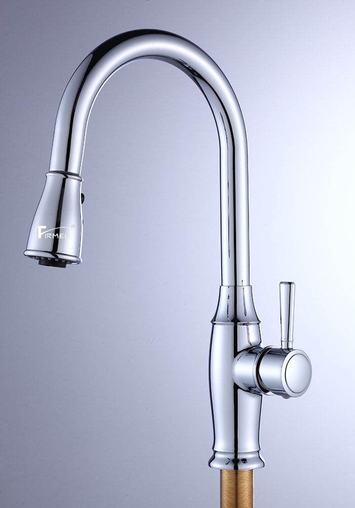 FIRMER YLN1874 new pull-out kitchen faucet, sink faucet, cold and hot water kitchen faucet details Picture