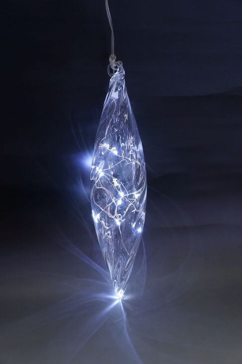 Christmas lights with fusiform and transparent glass thumbnail