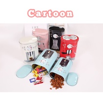Set of two oval coffee cans tin tin tea sundry storage box manufacturers direct