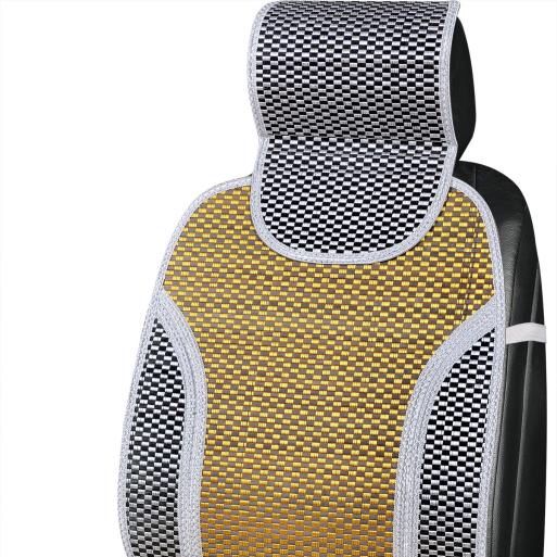 Summer papyrus eco-friendly car seat cushions in yellow and blue
