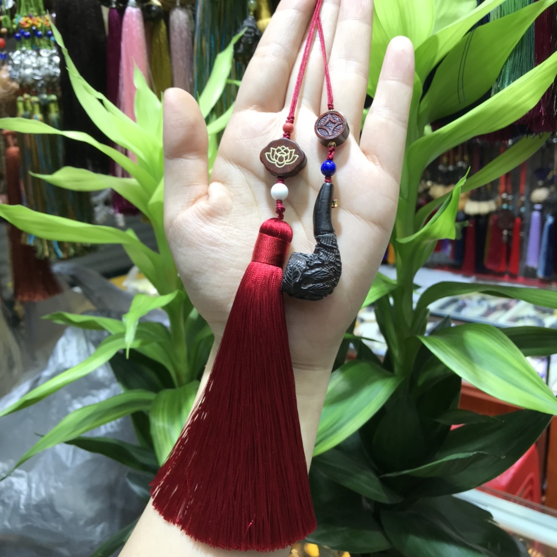 30 Ebony pipe pendants