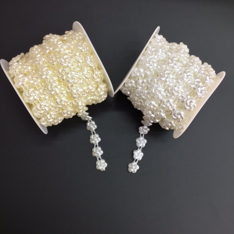 Wholesale of 15mmABS color-striped bead handcrafted DIY headwear, wedding dress, skirt and garment accessories, handicrafts and accessories