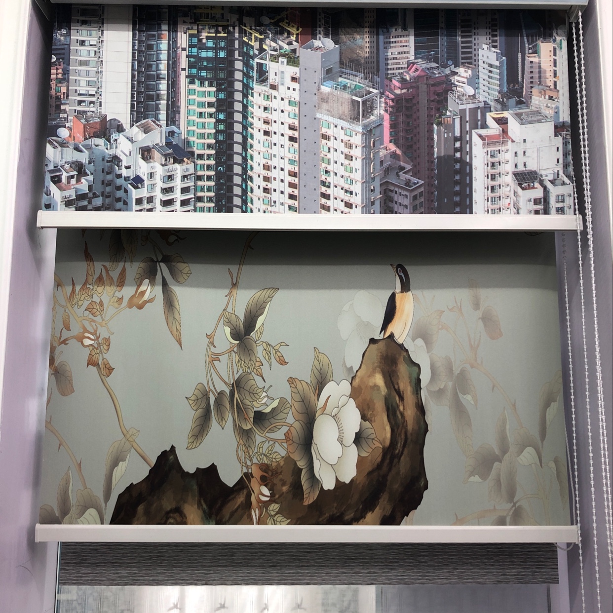 3D roller blinds for study and bedroom