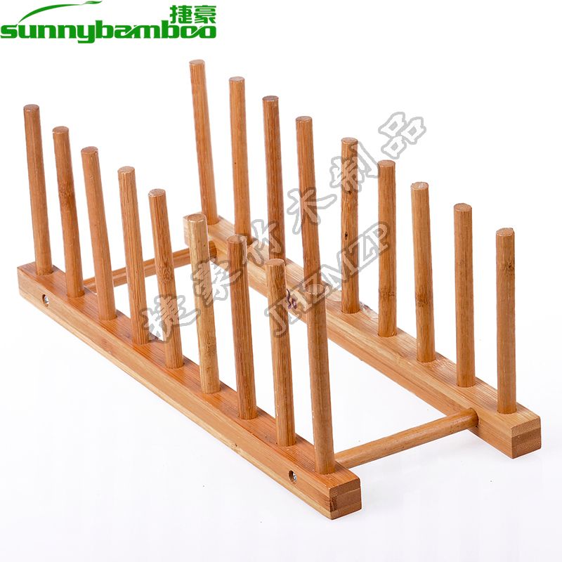 义乌好货 精品木制锅盖架杯微型书架盘架沥水收纳展示架 宝塔线架