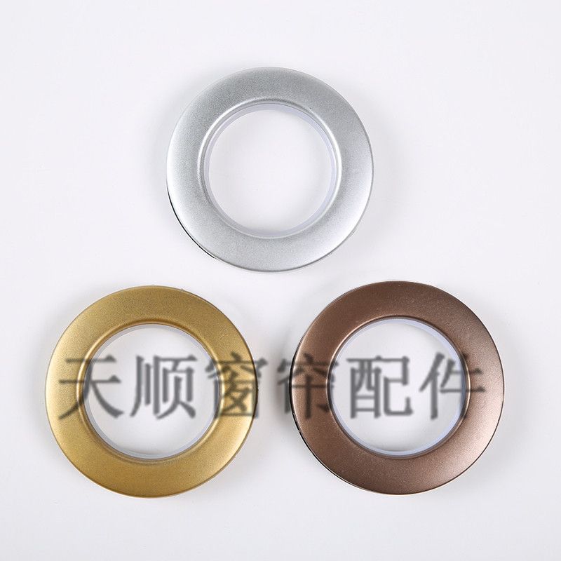 Curtain ring, thickened silent ring, perforated ring, threaded buckle, curtain accessories details Picture