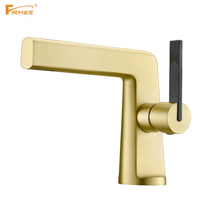 The new FIRMER high-quality copper light luxury series of washbasin faucets from Yilinuo details Picture