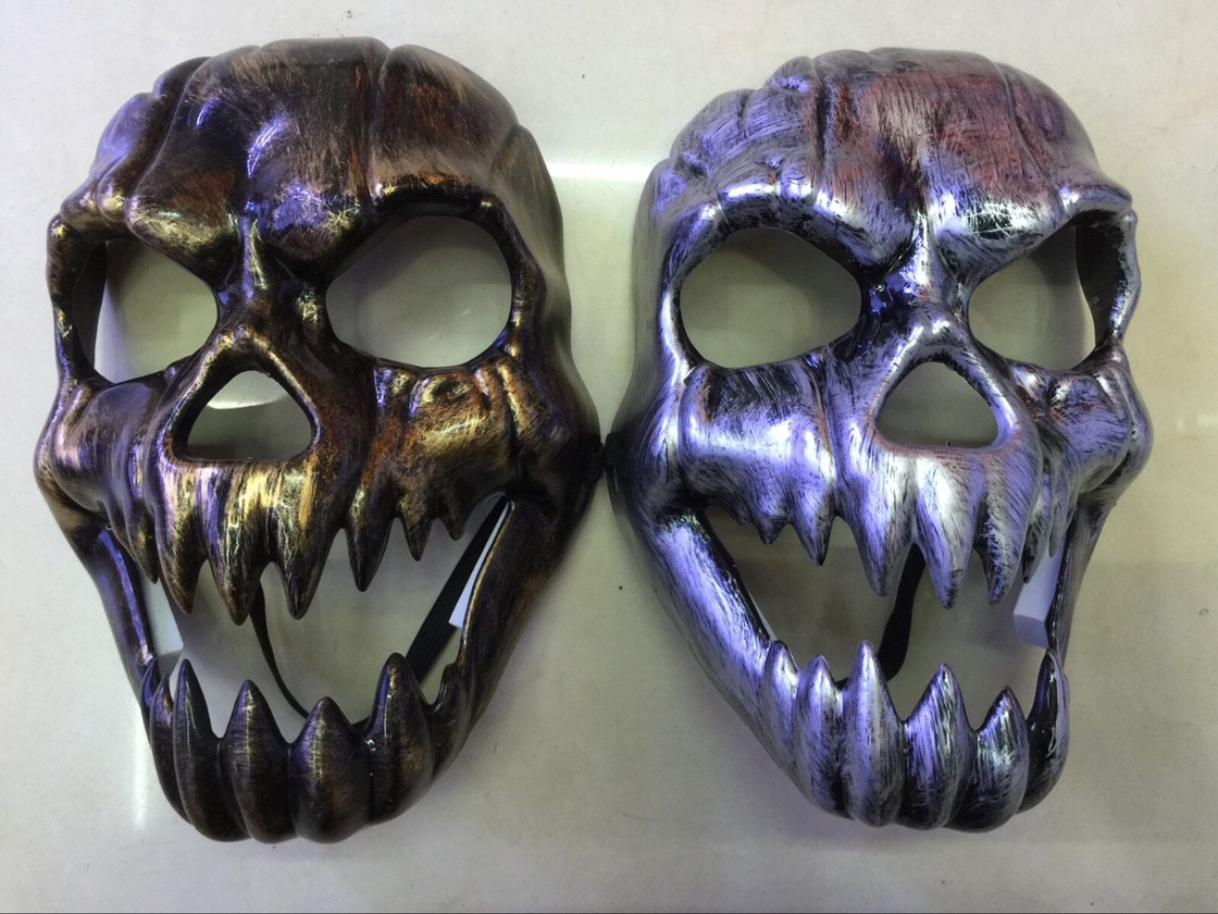 Bronze pumpkin mask