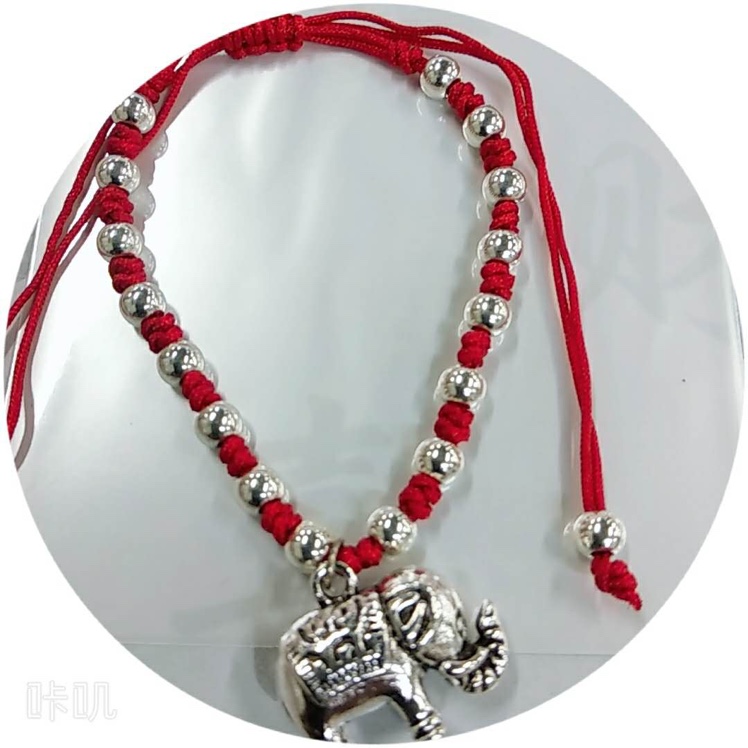 Hidden silver hand. Anklet [little elephant] thumbnail