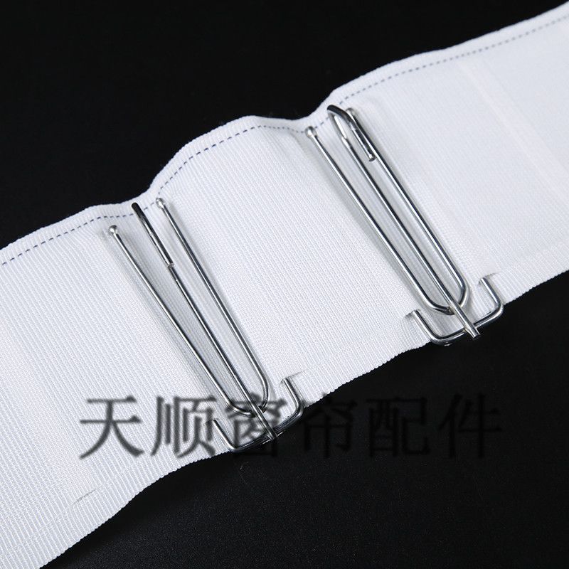 The curtain head hooks, fabric straps, cotton white fabric straps, fabric strips, fabric straps on the curtain, auxiliary accessories, thickened, all cotton and pure cotton details Picture