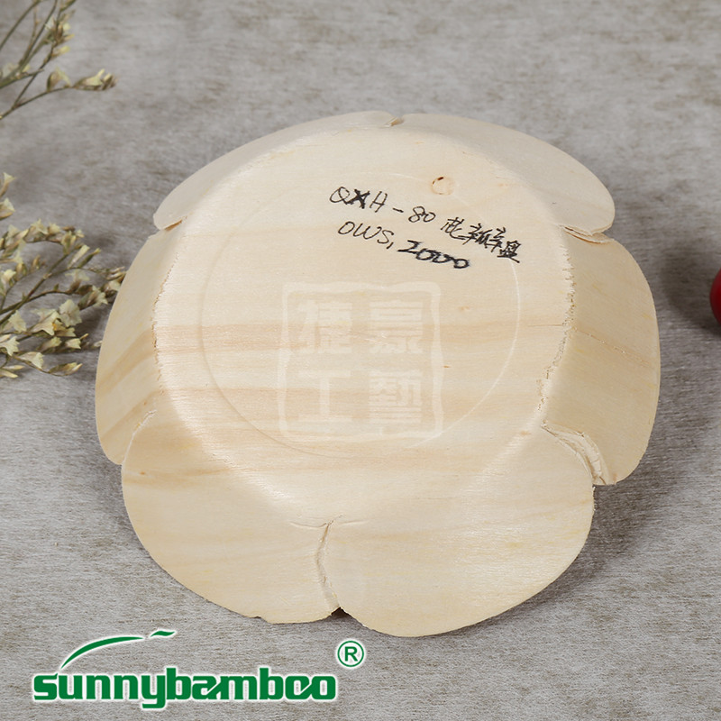 Yiwu Quality QXH petal plates, disposable plates, cake plates, decorative plates, eco-friendly original detail image 3