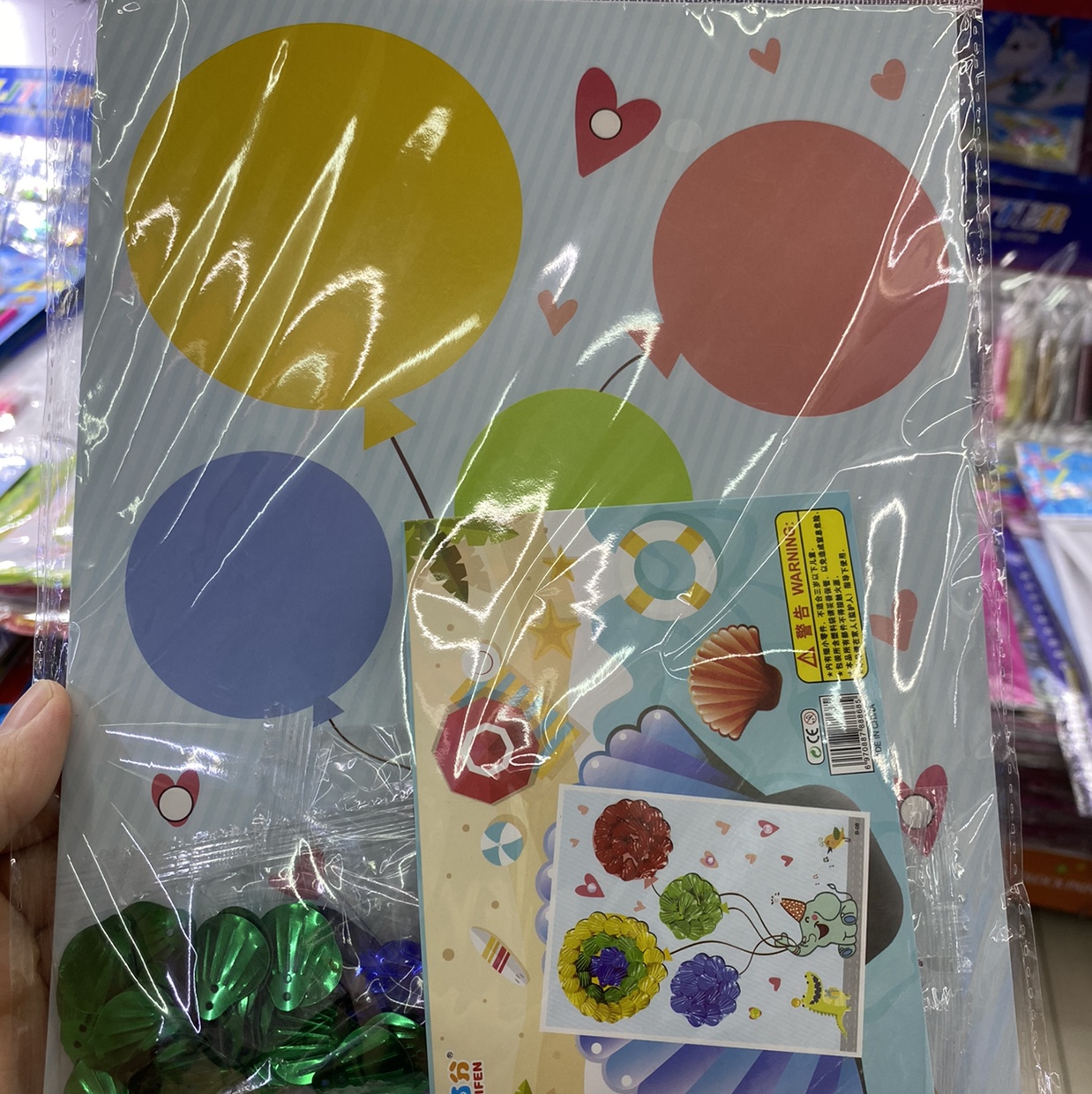贝壳贴画细节图