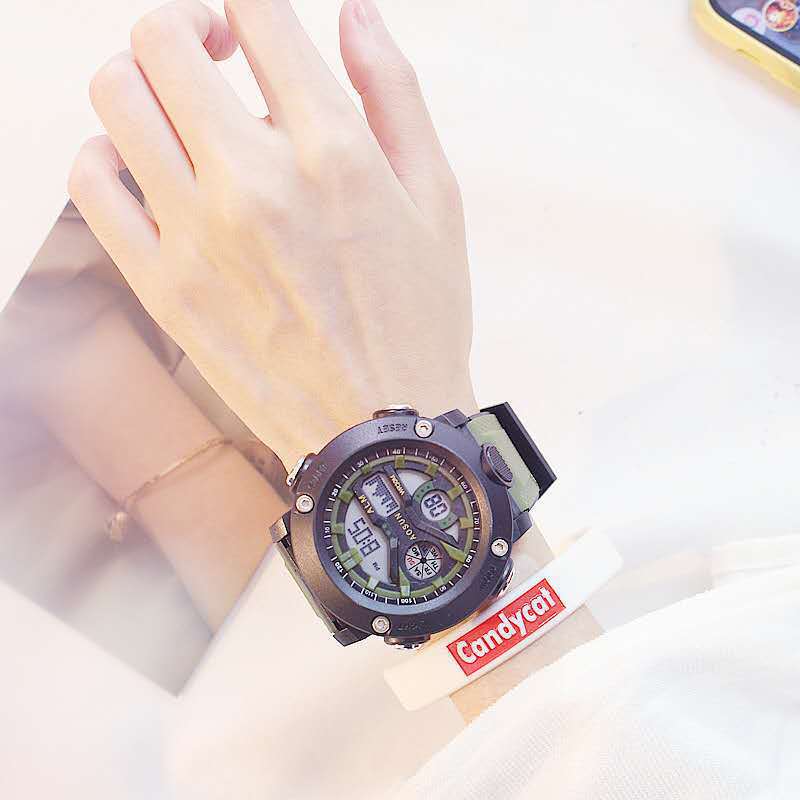 外贸爆款跨境男士学生户外运动防水双显多功能大表盘夜光电子手表详情图1