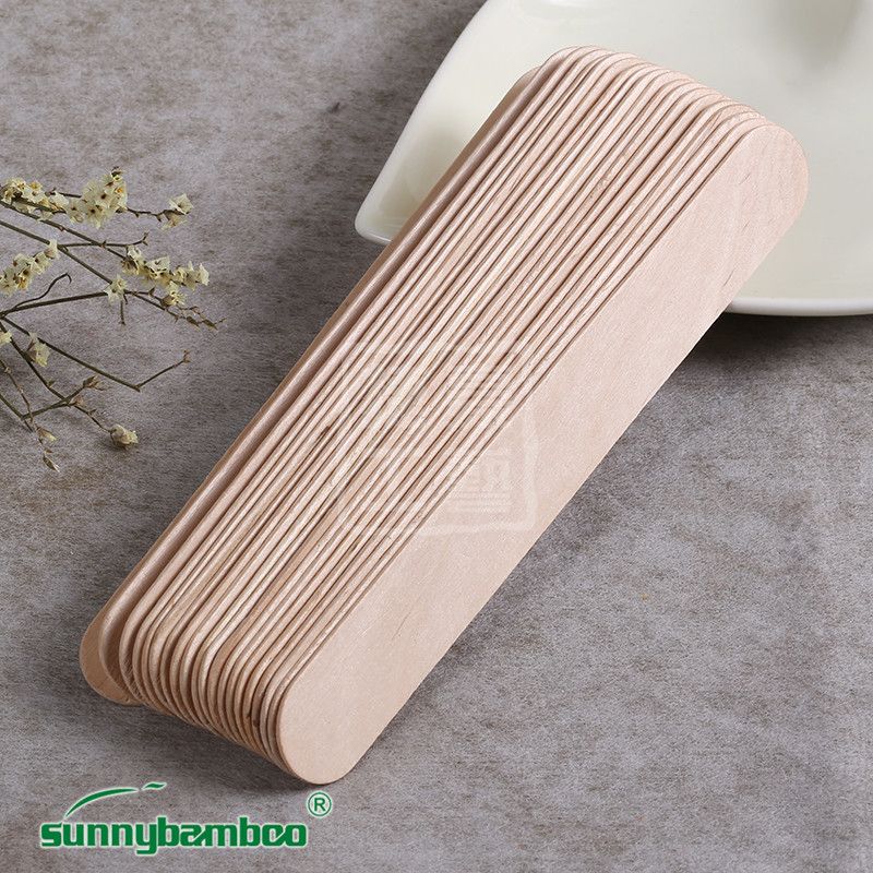 Yiwu Haohuo Jiehao Bamboo and Wood Factory directly sells 200mm large tongue depressors, toy sticks, ice cream sticks and solid wood sticks details Picture