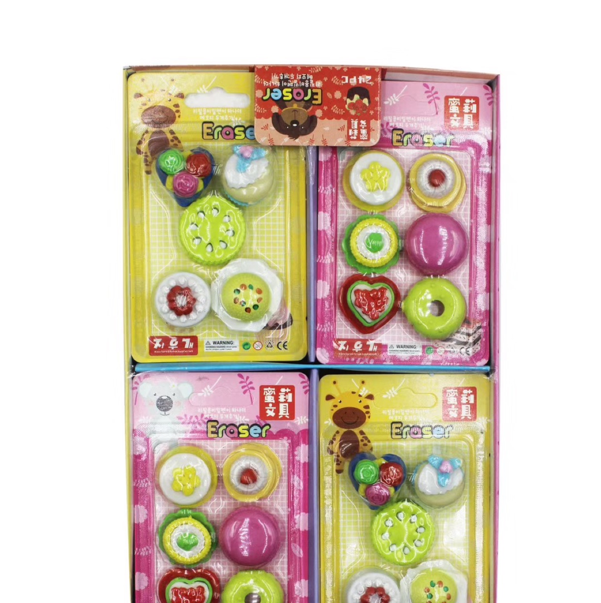 Xk-003造型橡皮食品造型甜甜圈饼干蛋糕马卡龙趣味橡皮