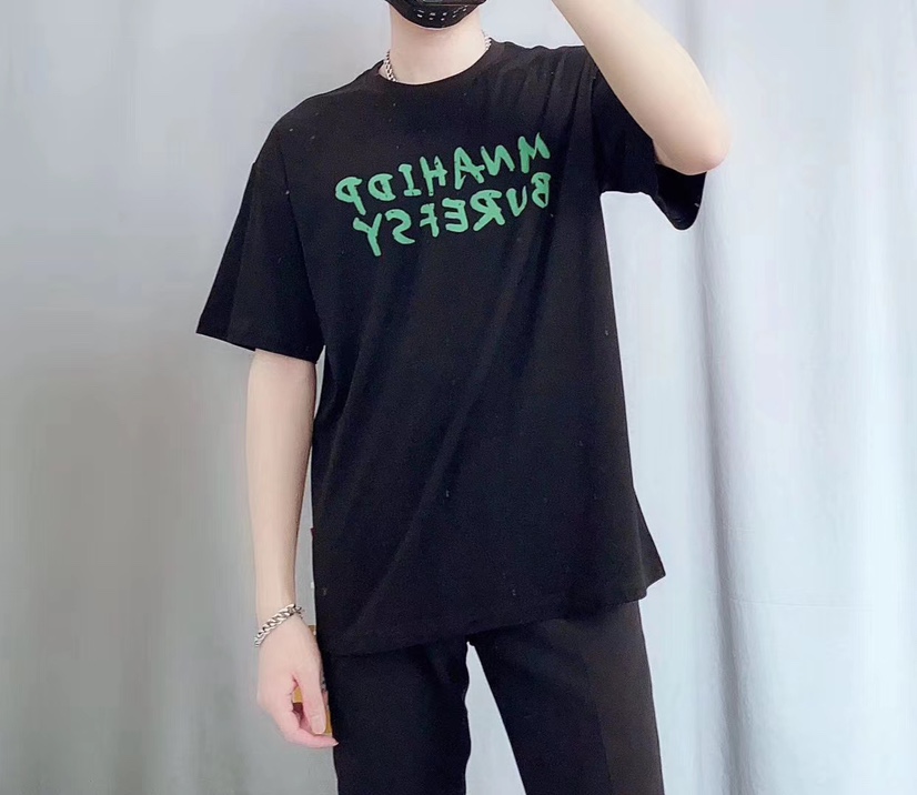 Men's short-sleeved T-shirt 2020 new summer trend brand, pure cotton top, loose, summer ins simple half-sleeve details Picture