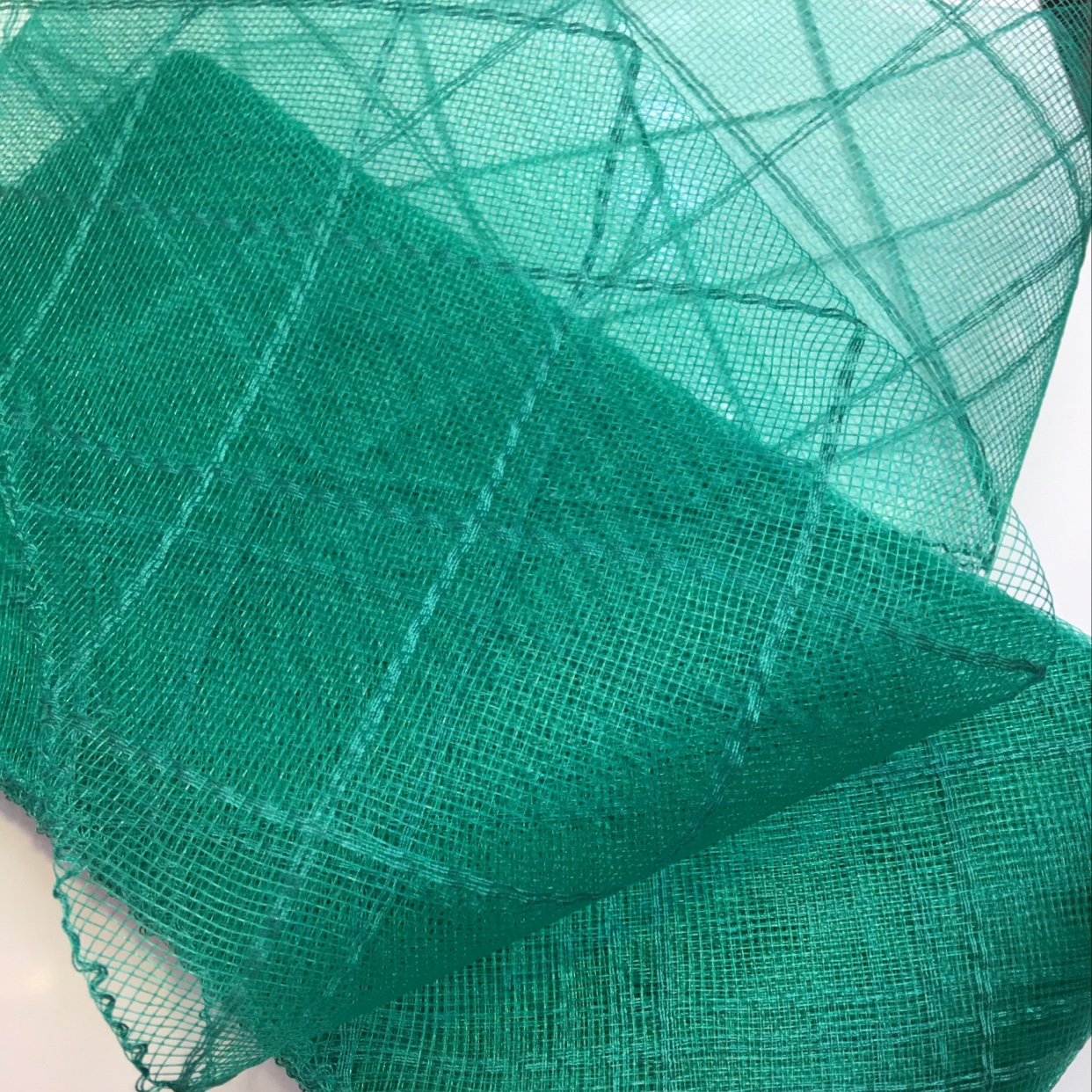 12 cm light board elastic mesh performance dress skirt skirt village horse hair tail gauze wedding dress green thumbnail
