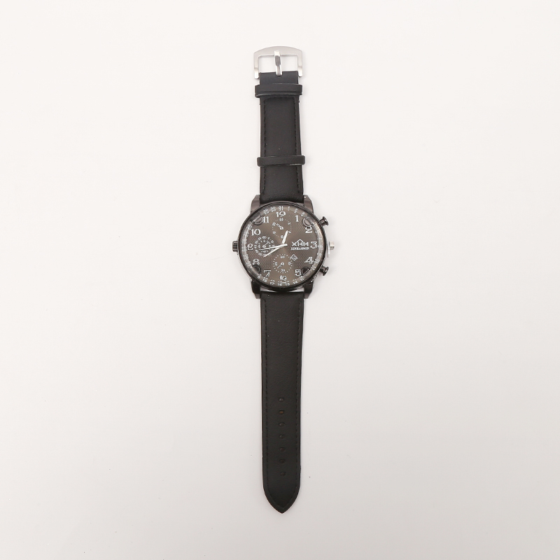 爆款时尚运动休闲男士带日历皮表带手表腕表石英表源头厂家直销22详情图1