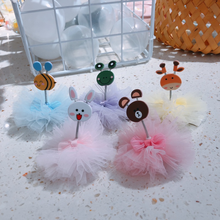 Modern girl Korean children's baby fashion small animal cute press clip mix wholesale 30 batch thumbnail