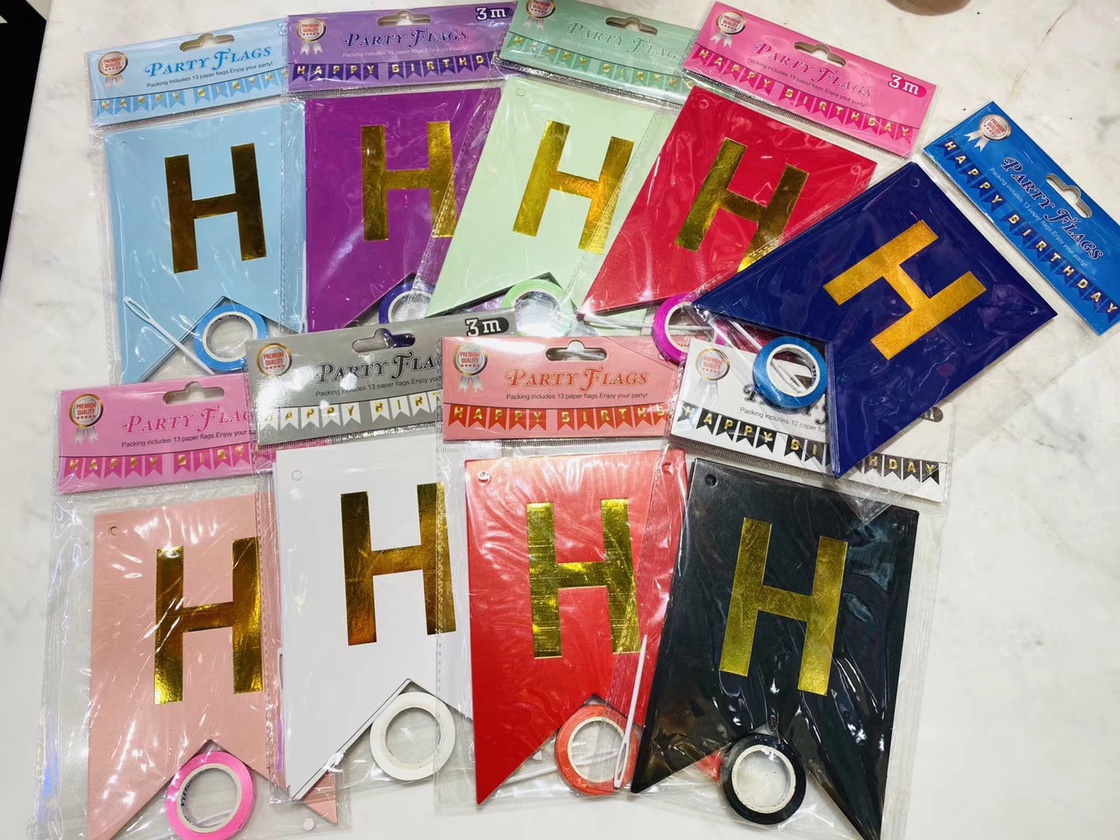 Birthday party decoration banner