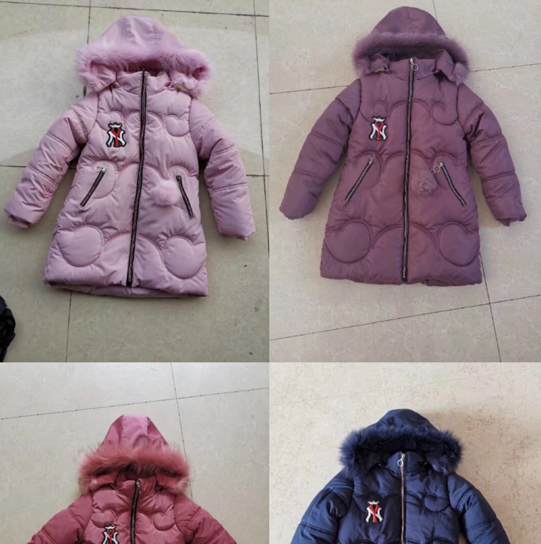 Little Girl's fashionable cotton-padded jacket 128 full figure