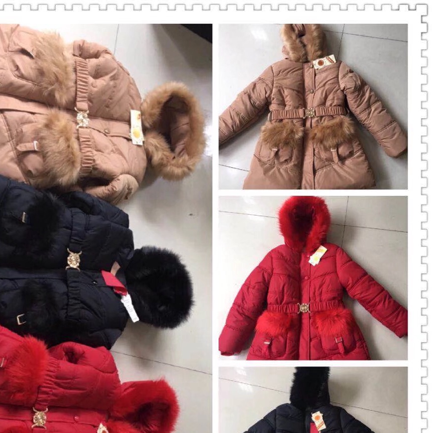 Little Girl's fashionable cotton-padded jacket 118 full figure
