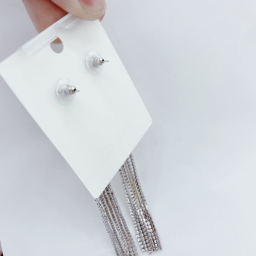 Silver Needle Rhinodrill Flow Comb Earrings Specification drawing