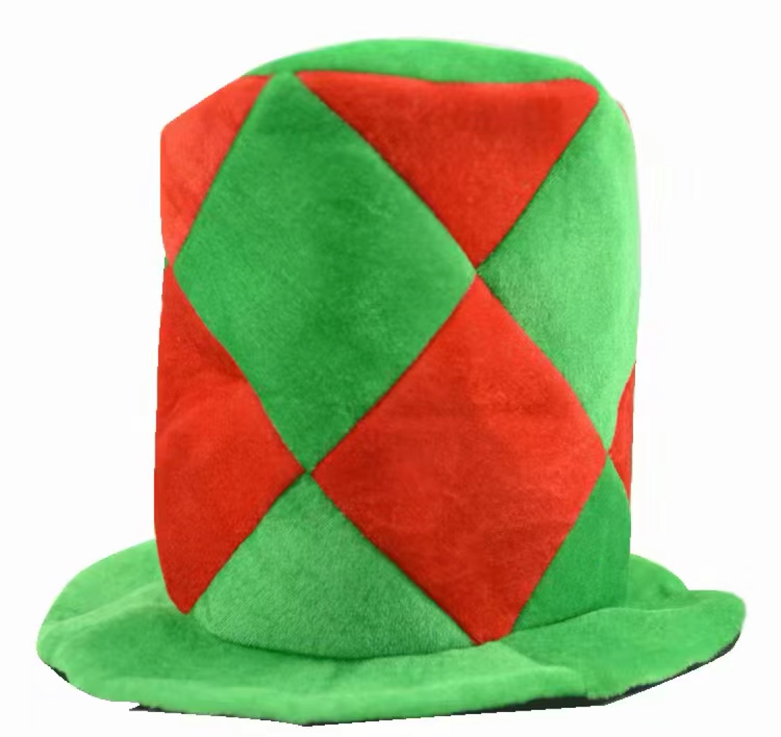 Christmas fairy hat block fairy hat striped patchwork fairy Christmas hat Specification image