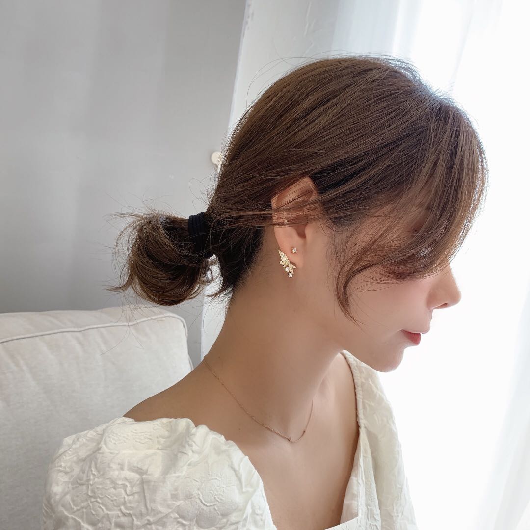 The high-end and elegant butterfly earrings and ethereal earrings, the same style as the star Song Hye Kyo of Dongdaemun, South Korea, are the new 2020 collection Specification image