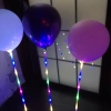 Popular online pop ball, luminous night light, seven-color flashing balloon with light, children 's cartoon, hot product, ground promotion, stall, batch 蕟 details Picture