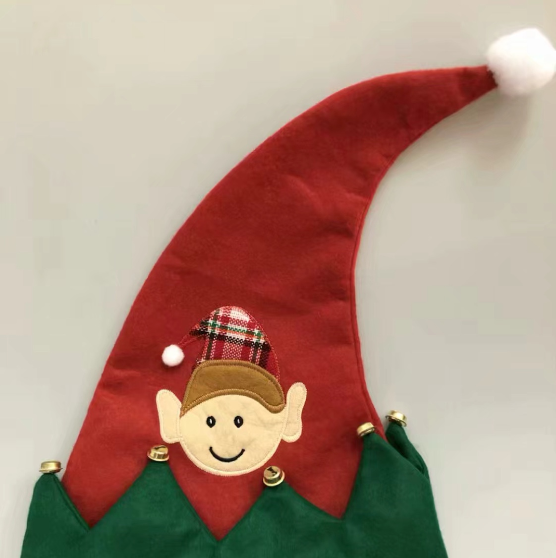 Christmas fairy hat, embroidered fairy hat, cute and playful fairy Christmas hat details Picture