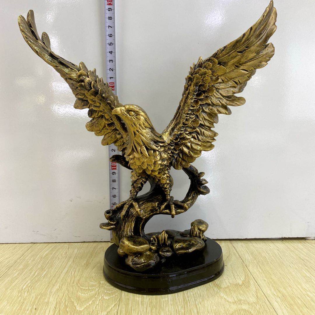 Manufacturers Direct Sales Of New Wholesale Resin Crafts Decoration Eagle Gold details Picture