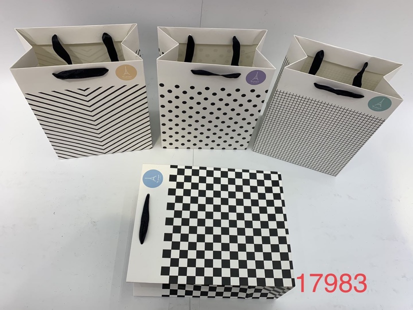 恺萱纸袋礼品盒包装袋生日袋几何图案礼品包装