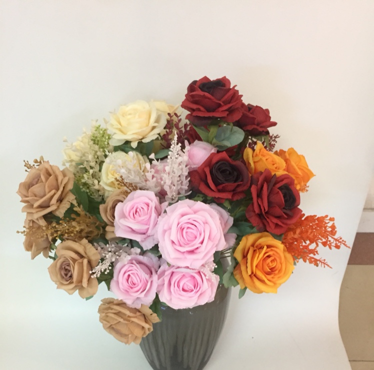 Wedding Jane Europe rose imitation fake silk flower flowers display flowers thumbnail