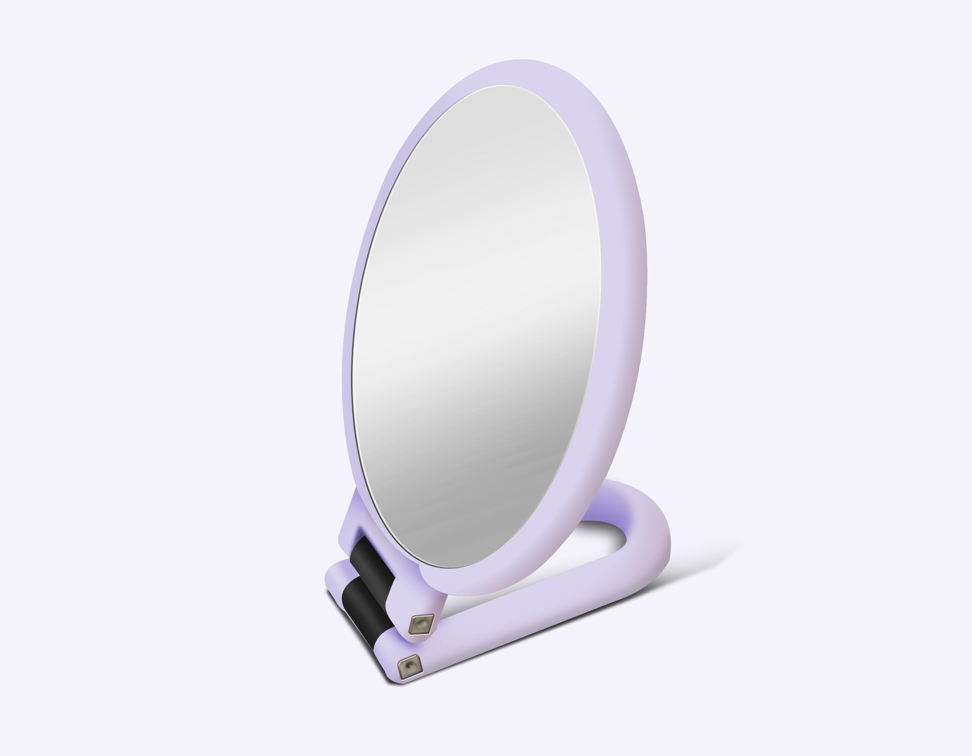 地摊现货批发双面镜放大镜子5.10倍化妆镜粉刺镜折叠便携镜手柄镜详情图6