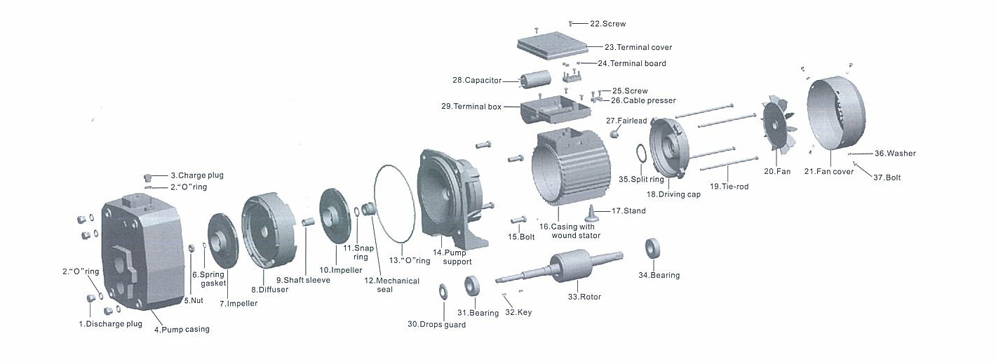 DP Series Self-priming Deep Well  high pressure Water Pump详情图3