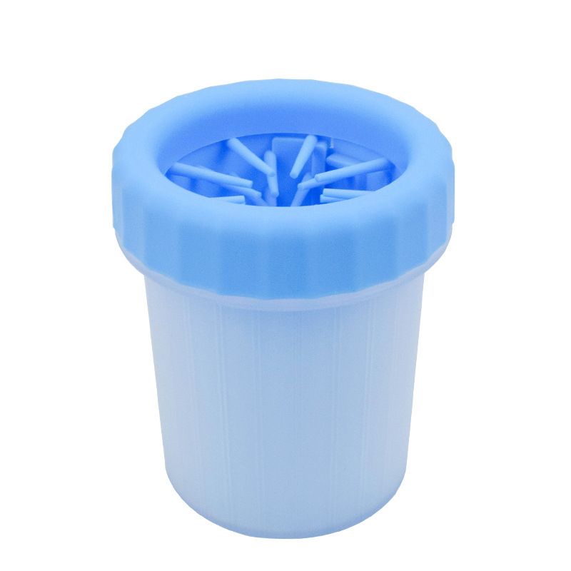 宠物清洁用品厂家直销 狗狗清洁洗脚杯 硅胶狗洗爪清洁洗脚杯批发白底实物图