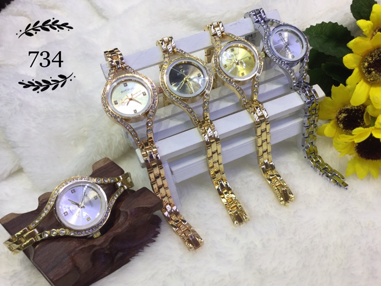 New fashion water diamond bracelet watch, alloy quartz women's watch for export and domestic sales