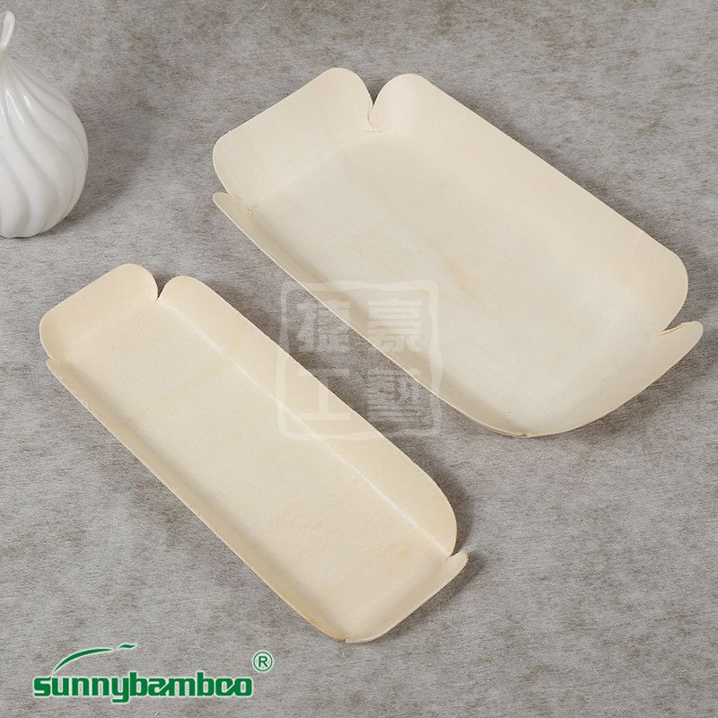 Yiwu Good Goods QXH rectangular plates, disposable plates, dinner plates, fruit plates, cake plates Specification image