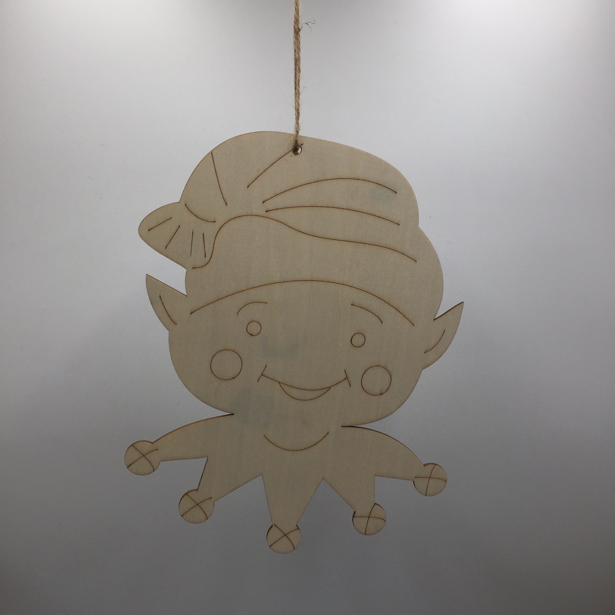 圣诞老人木质圣诞挂件DIY画板