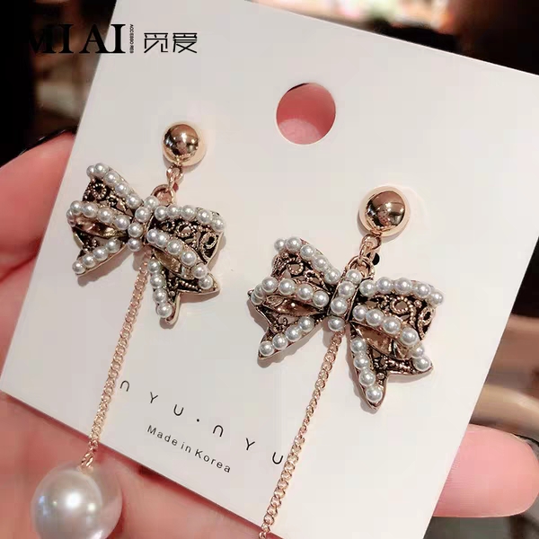 网红巴洛克耳环2020韩国新款气质百搭耳饰女长款高级感优雅耳坠潮