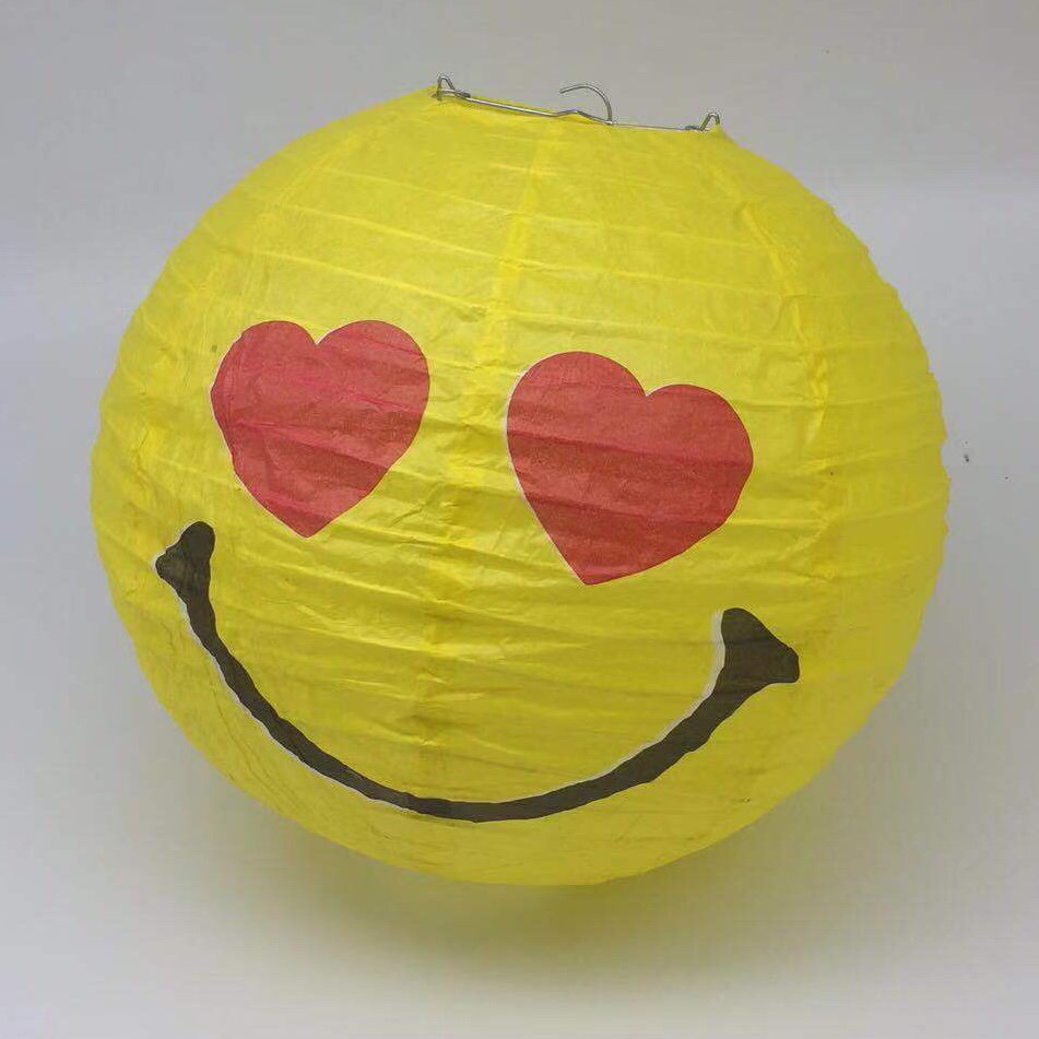 Smiling face lantern party decoration Specification image