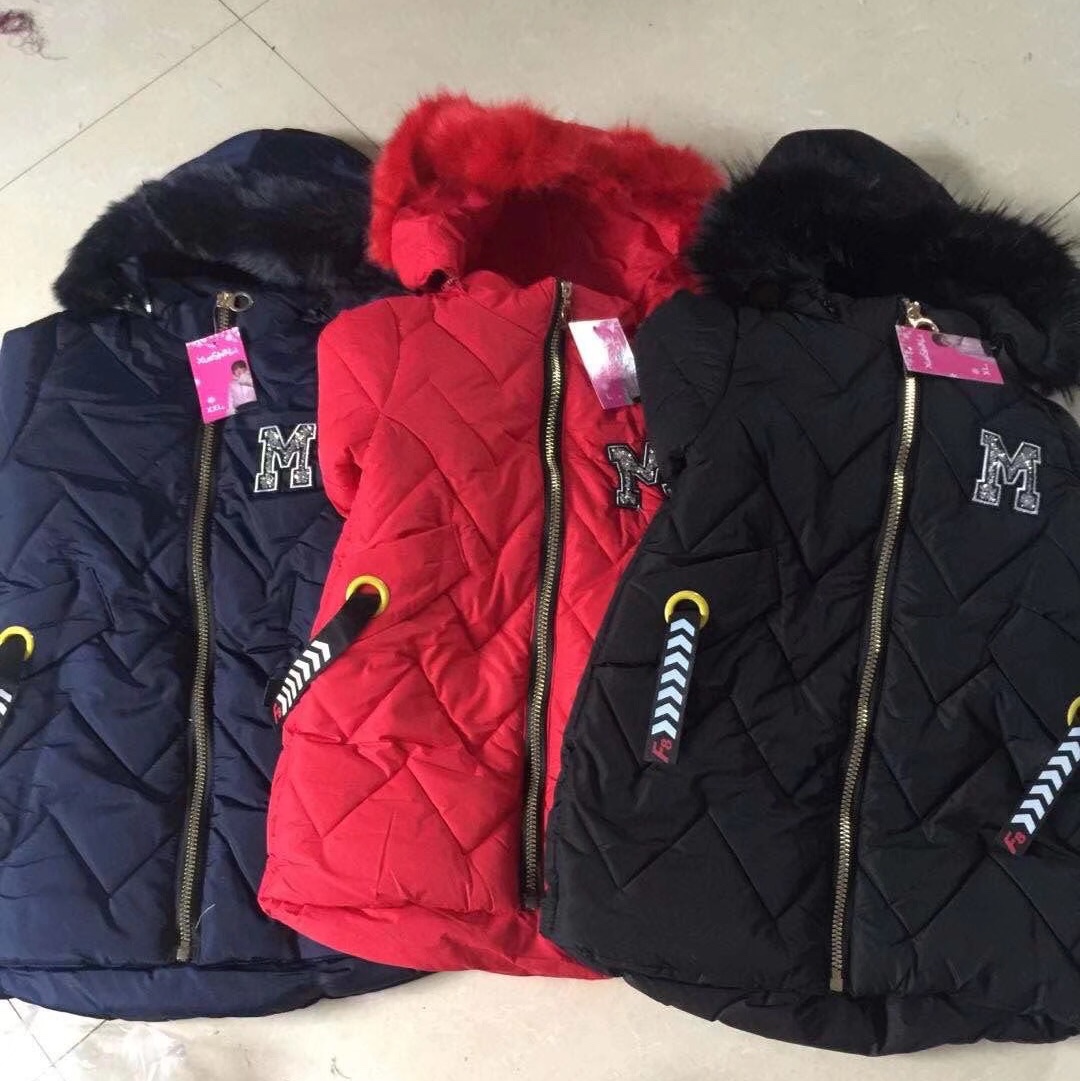 Little Girl's fashionable cotton-padded jacket 129 full figure
