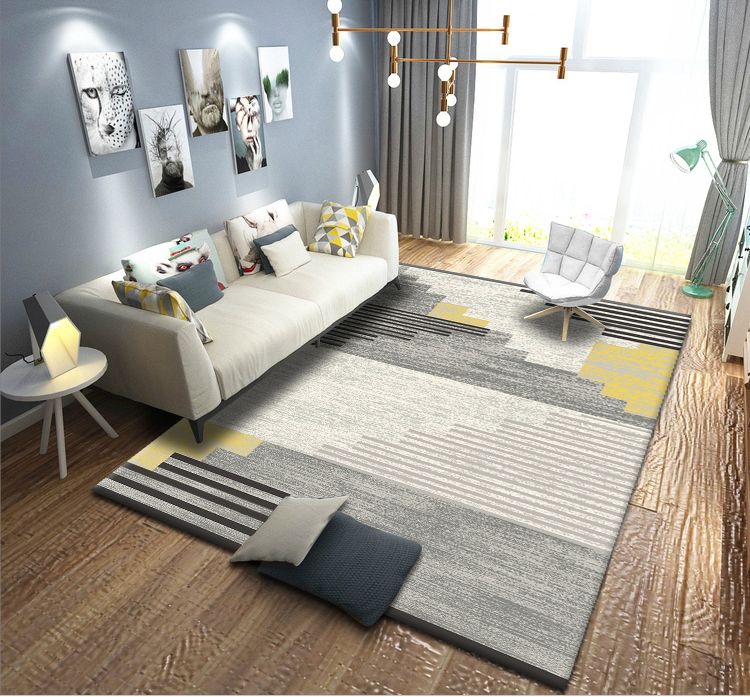 Alfombra sala de estar dormitorio cama completa alfombra lateral mesa de centro alfombra simple moderno nórdico rectangular europeo ins