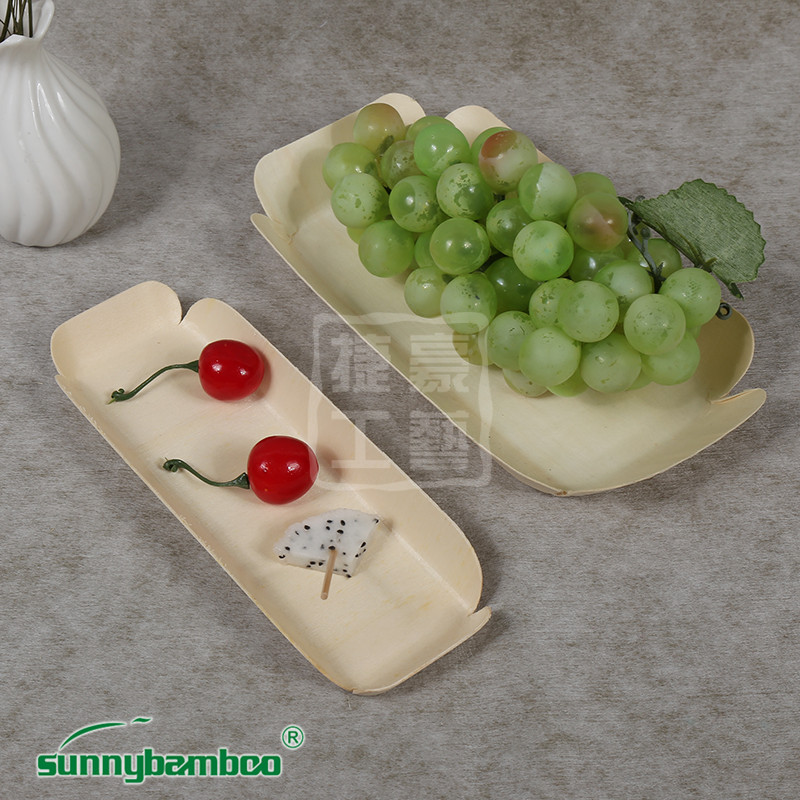 Yiwu Good Goods QXH rectangular plates, disposable plates, dinner plates, fruit plates, cake plates detail image 3