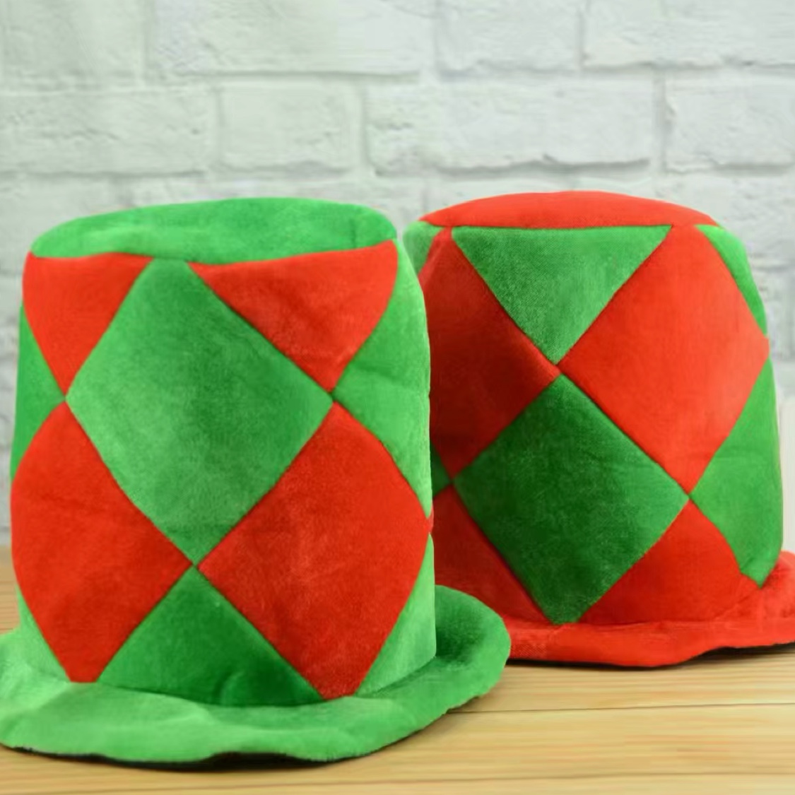 Christmas fairy hat block fairy hat striped patchwork fairy Christmas hat
