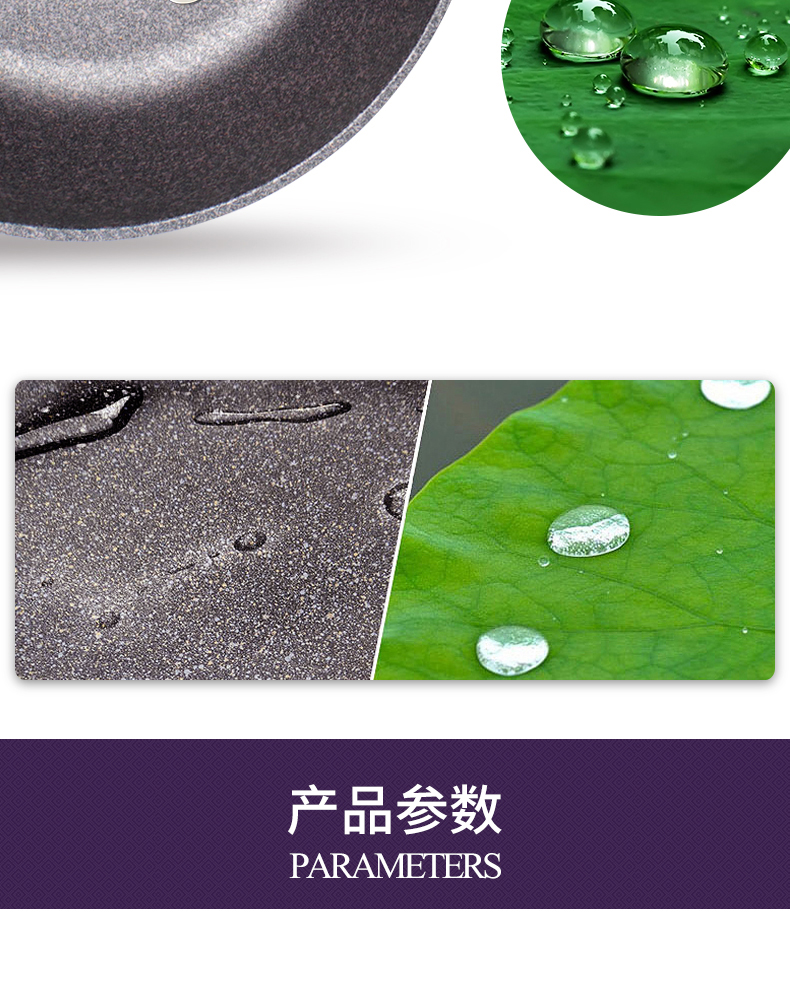 Libin Inuofu coated wok 30cm(dual-purpose) color box detail image 10