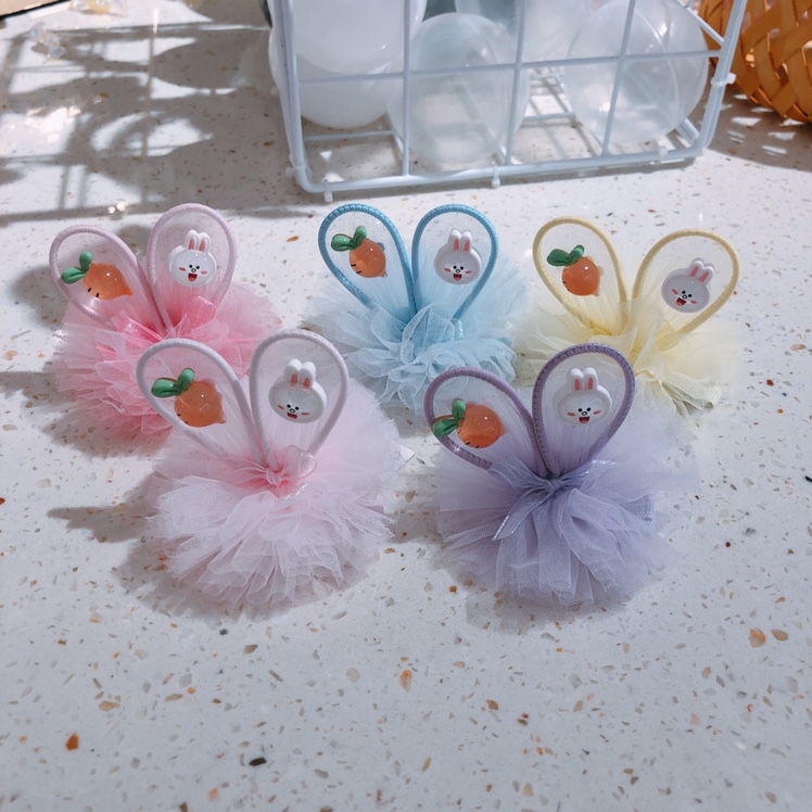 Modern girl Korean children's baby fashion carrot rabbit cute pinch mixed color wholesale 30 batch thumbnail