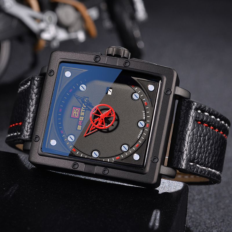 外贸手表柏格斯丹皮带腕表防水玻璃石英表锌合金手表批发出口手表