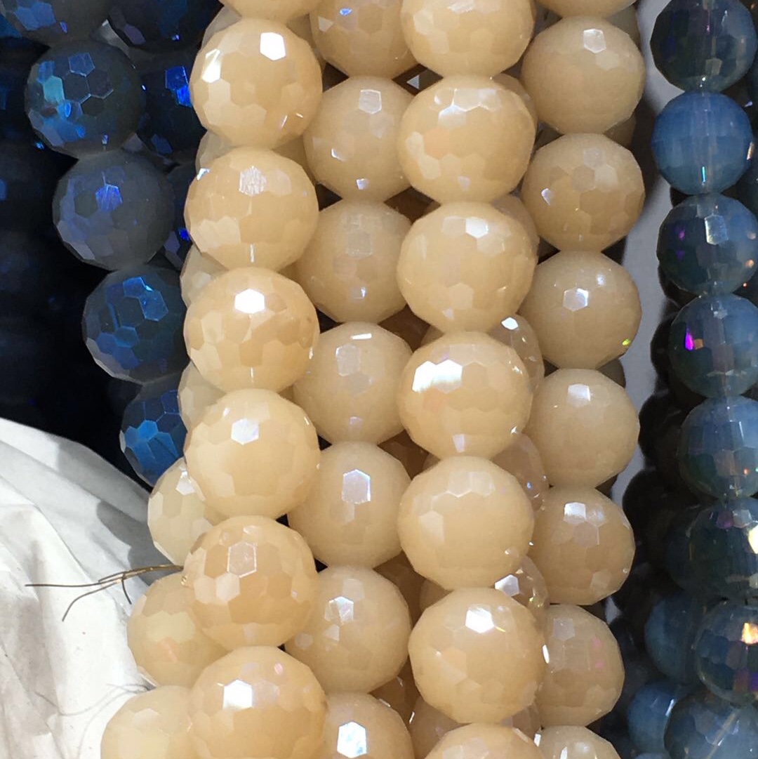 琉璃珠散珠 玻璃珠 珠子 手工DIY串珠材料包 珠子手链项链制作配件